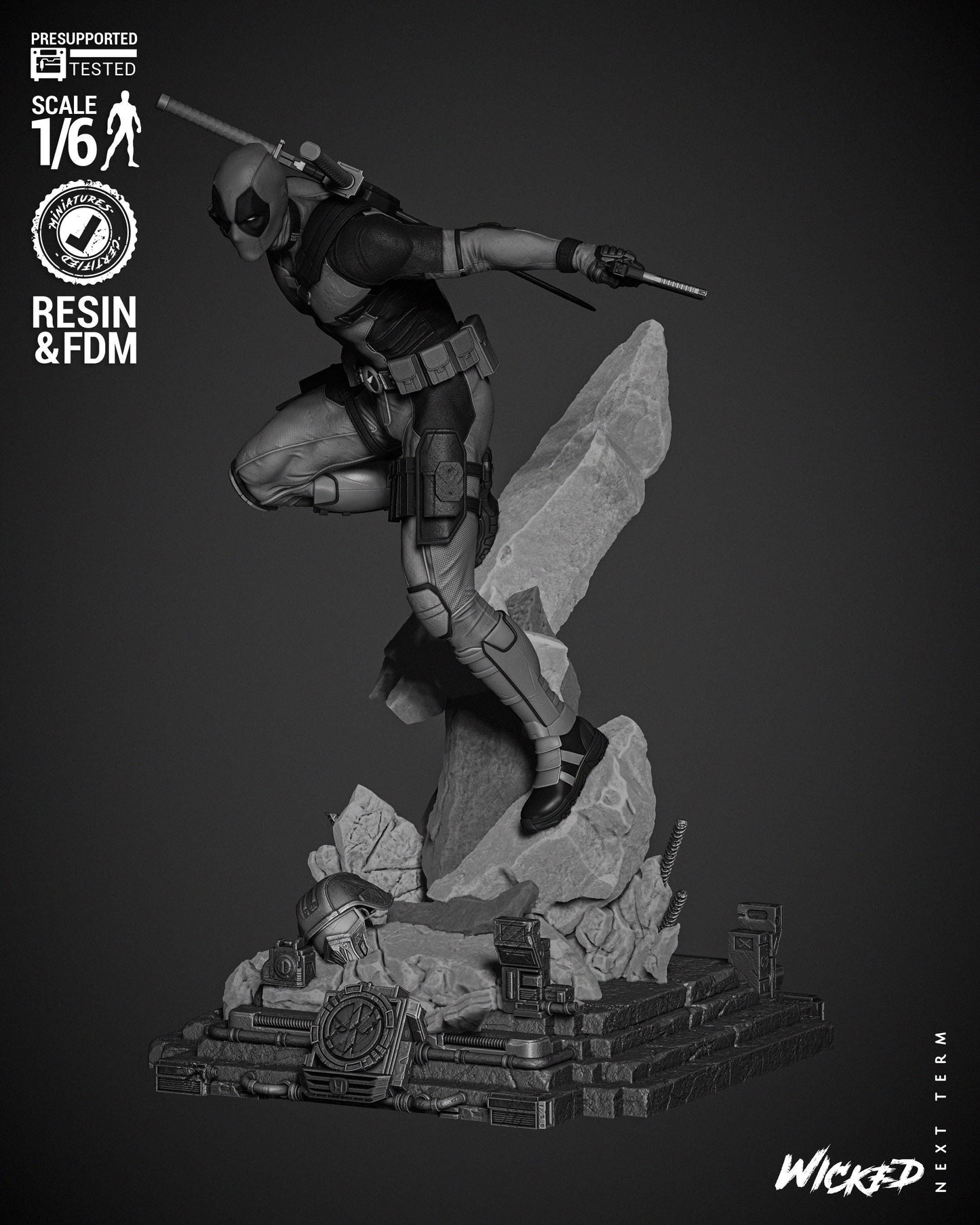 Deadpool Resin Figure – 2024 Edition Inspired by Marvel
