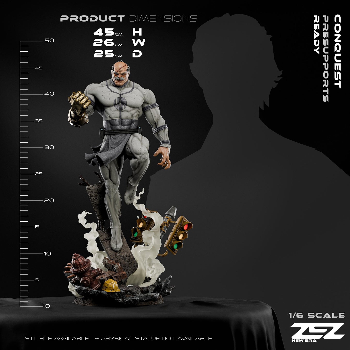 Conquest Resin Figure Kit | Inspired by Invincible | Unpainted Fan Art Model | ZEZ Studio