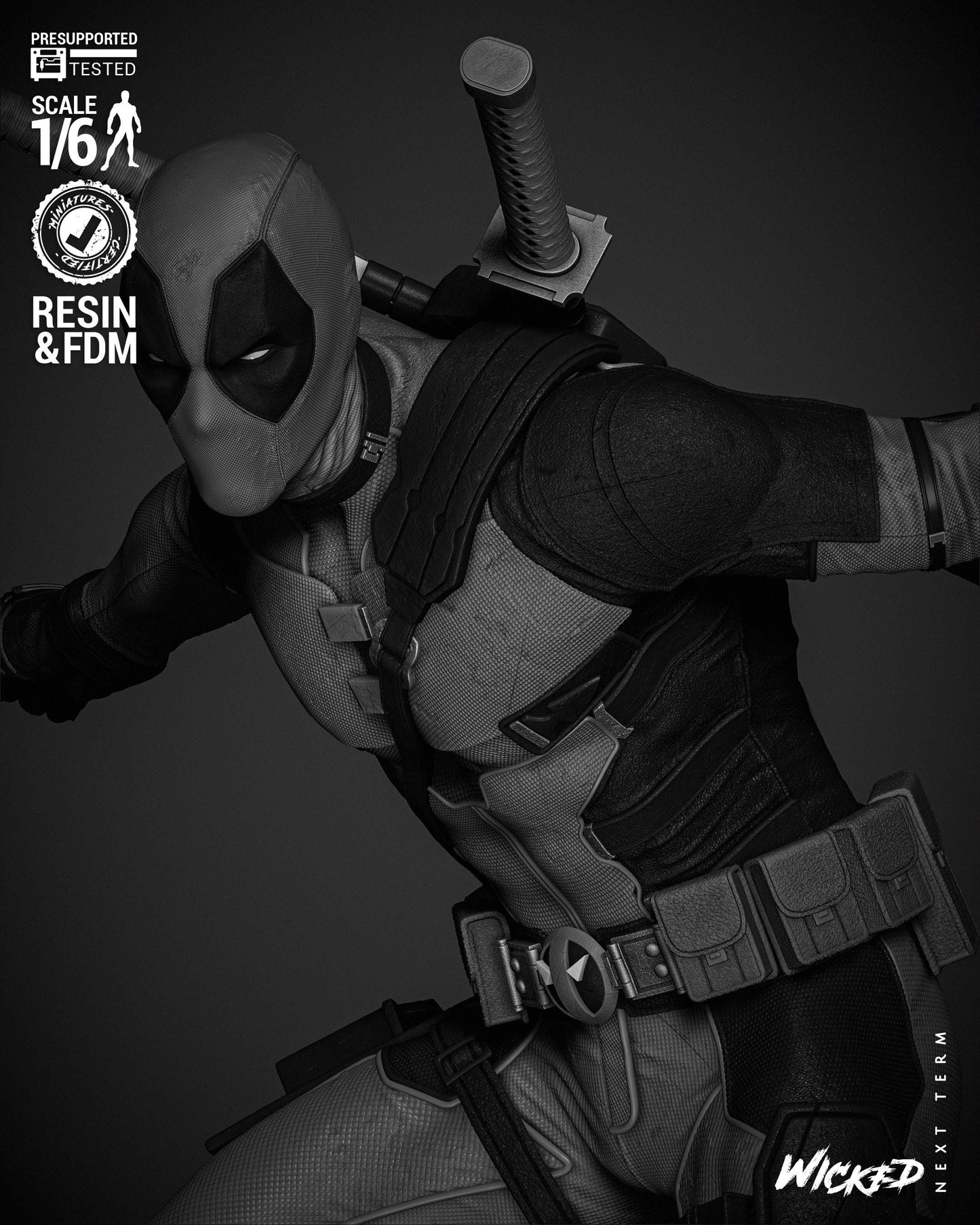 Deadpool Resin Figure – 2024 Edition Inspired by Marvel