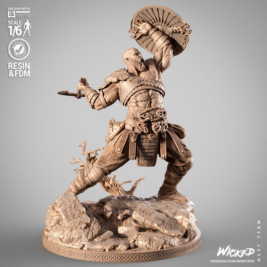 Kratos Resin Figure – God of War Inspired Collectible
