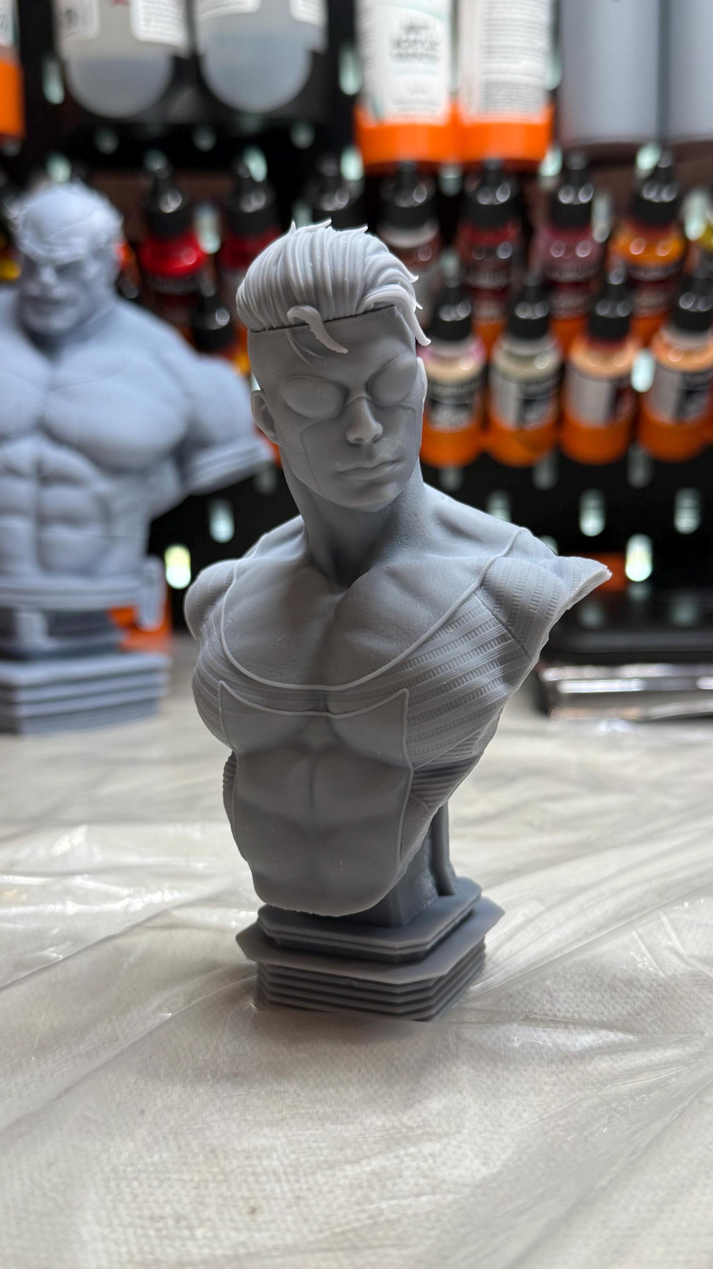 Invincible Resin Bust Kit | Inspired by Invincible | Unpainted Fan Art Model | ZEZ Studio