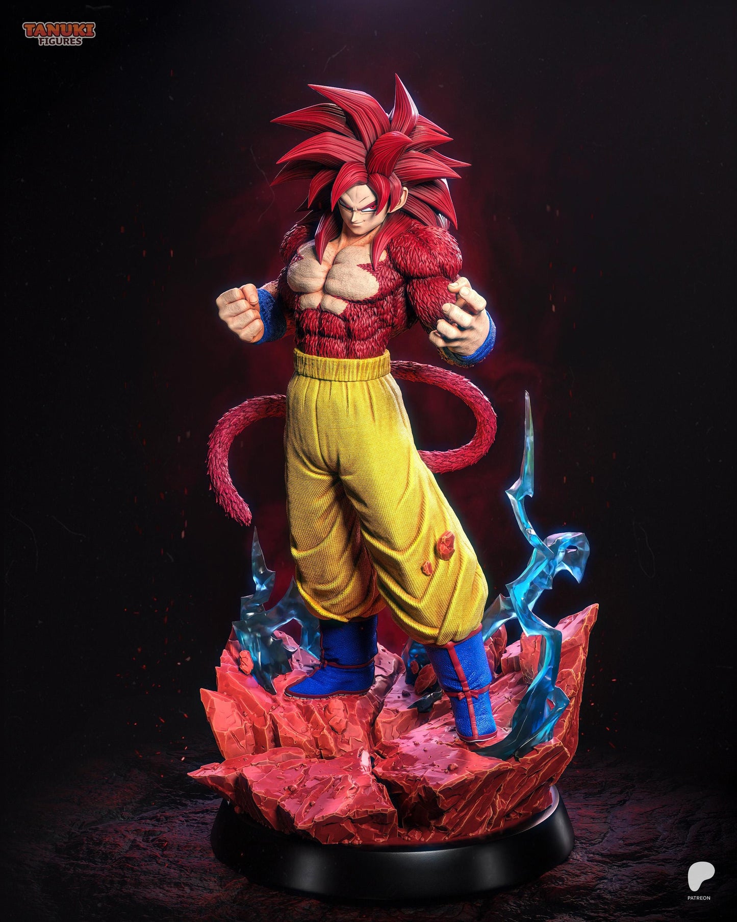 Super Saiyan 4 Goku – Unpainted Resin Kit | Fan Art Collectible
