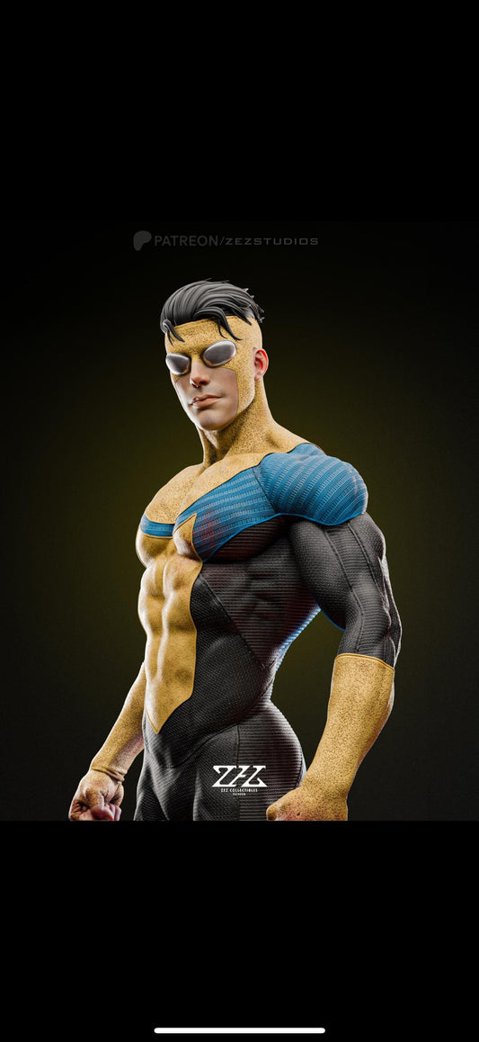 Invincible Resin Bust Kit | Inspired by Invincible | Unpainted Fan Art Model | ZEZ Studio