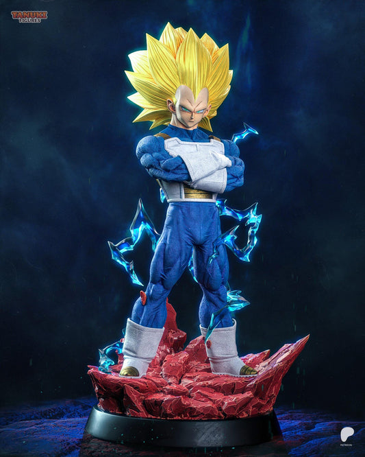 Super Saiyan 3 Vegeta – Unpainted Resin Figure Kit | DBZ Fan Art Collectible