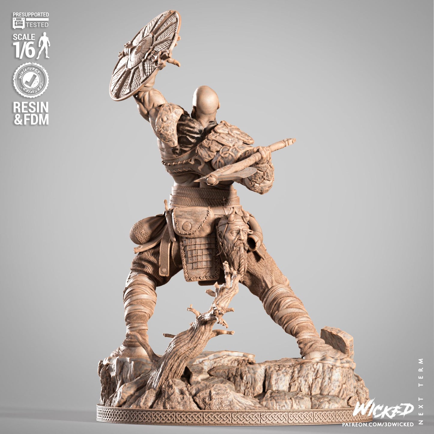 Kratos Resin Figure – God of War Inspired Collectible