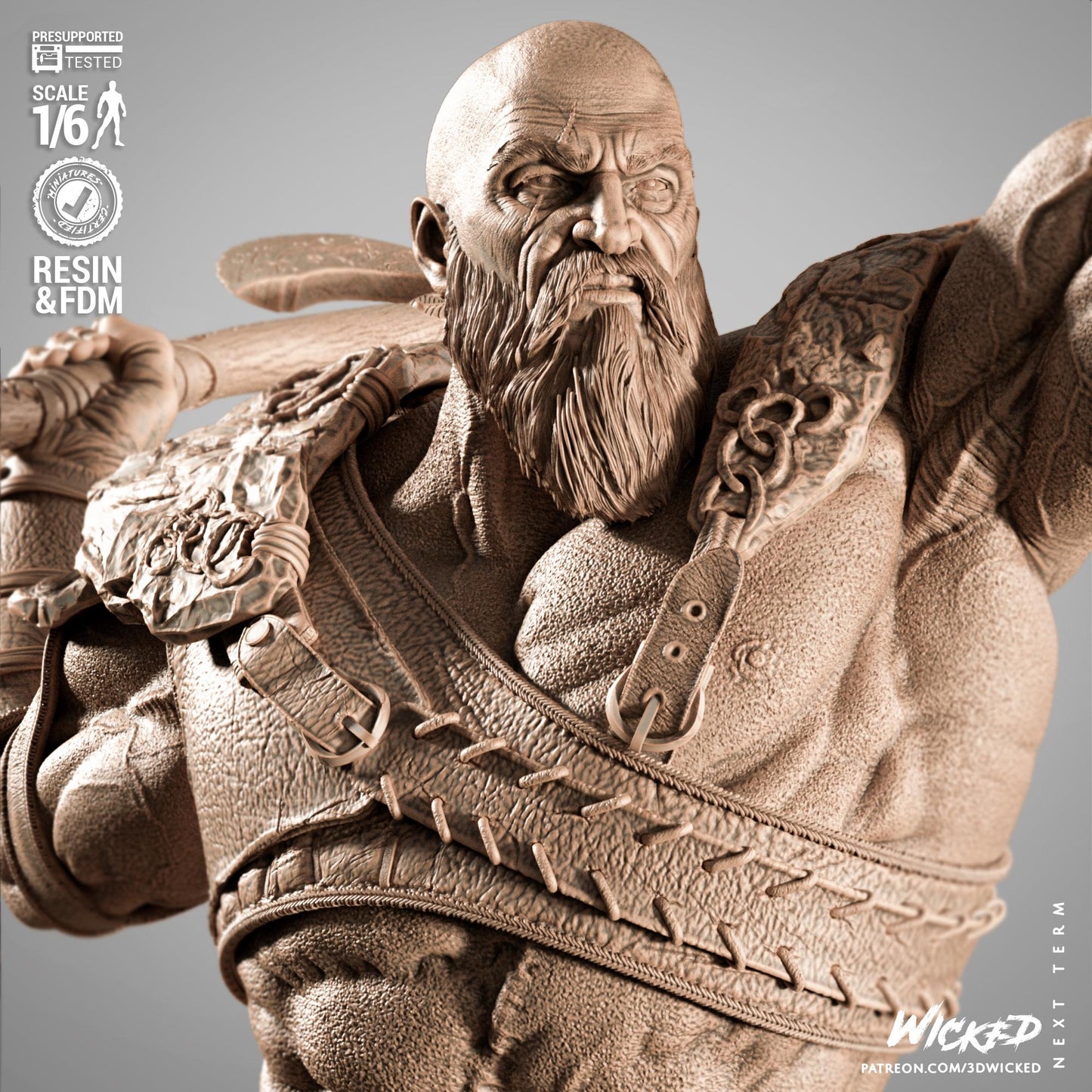 Kratos Resin Figure – God of War Inspired Collectible