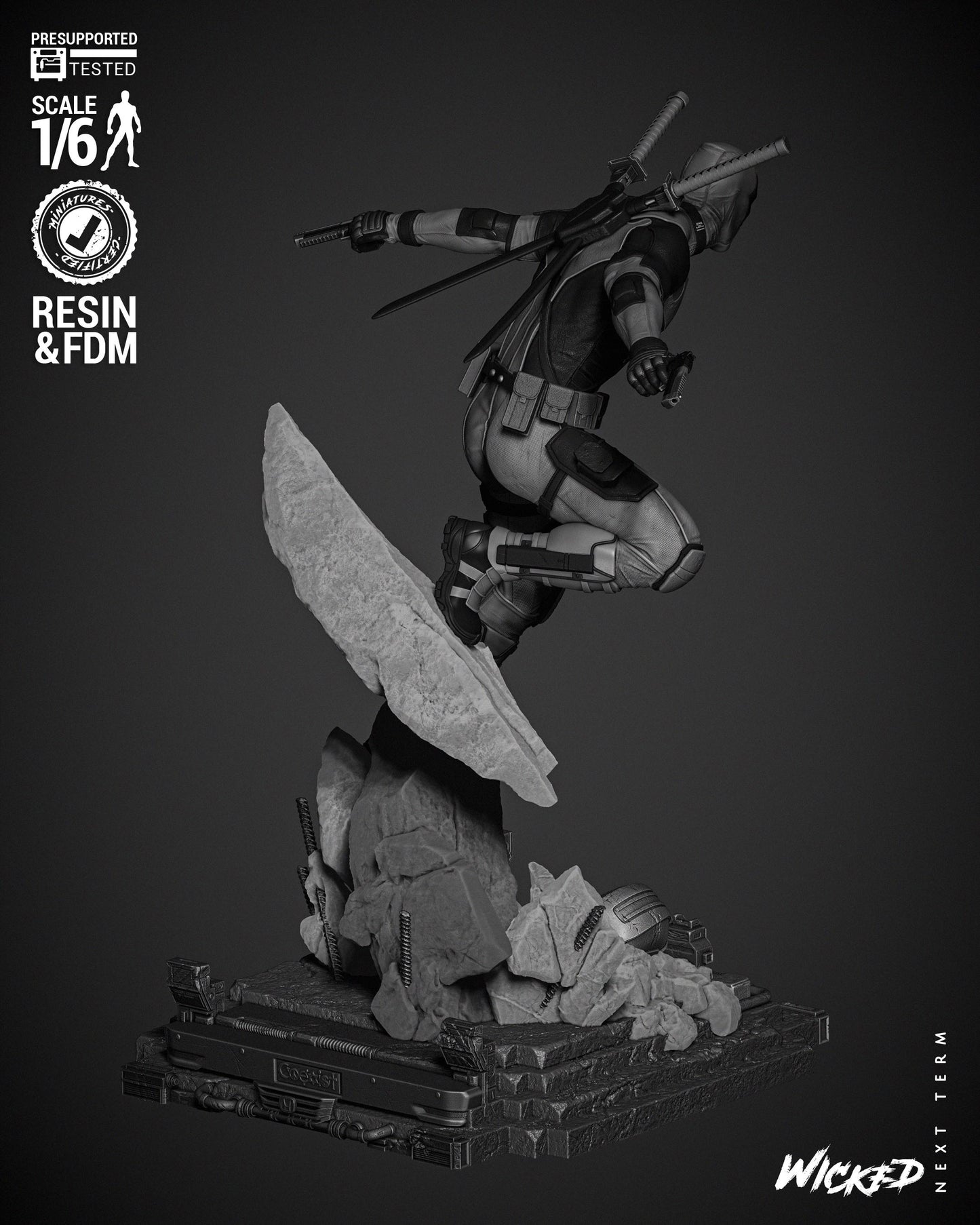 Deadpool Resin Figure – 2024 Edition Inspired by Marvel