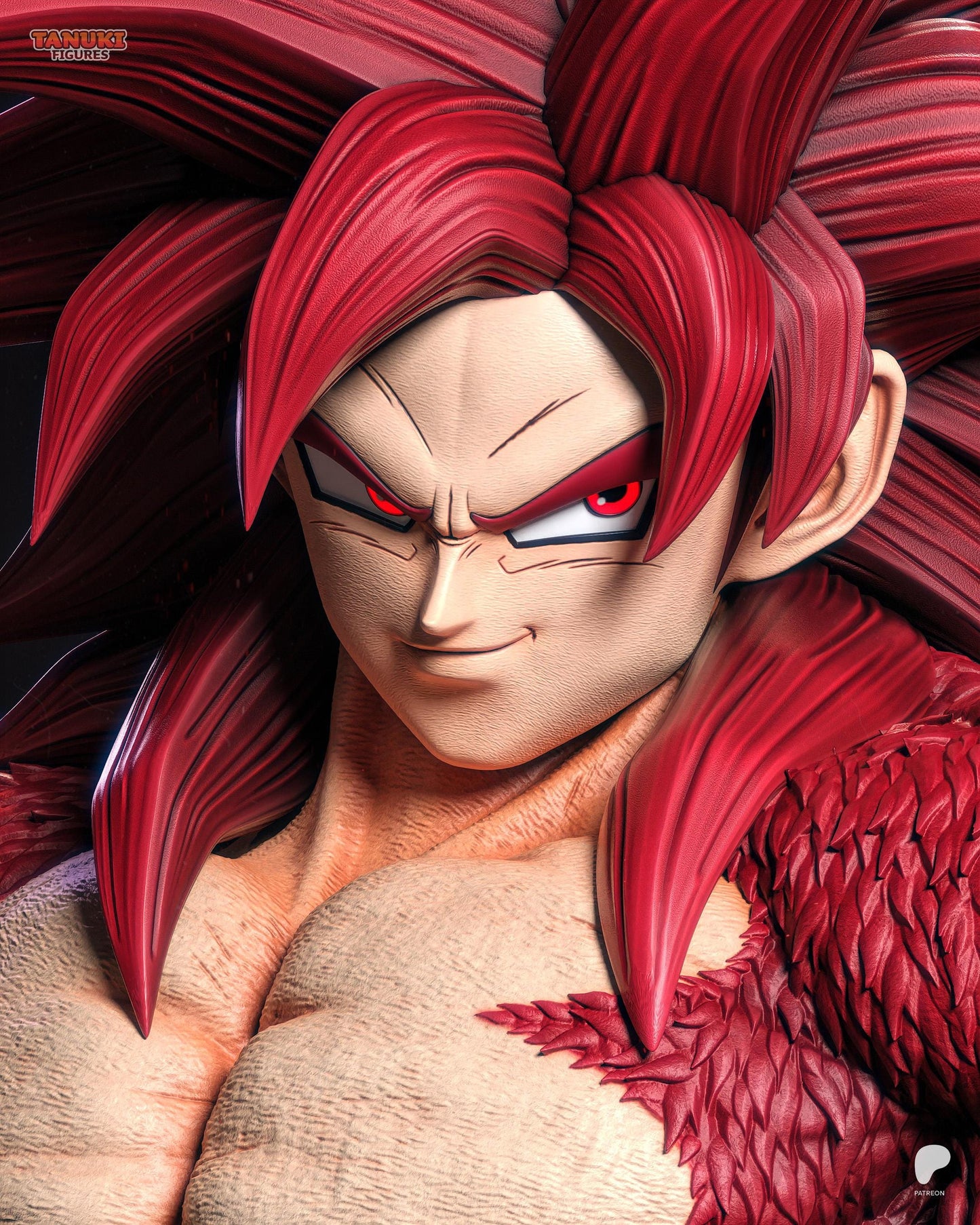 Super Saiyan 4 Goku – Unpainted Resin Kit | Fan Art Collectible